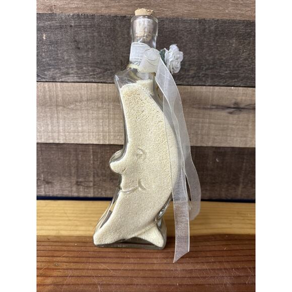 Moon Shaped Glass Bottle Salts And Essential Oils Maggie’s Potpourri Herb Farm - Picture 4 of 6